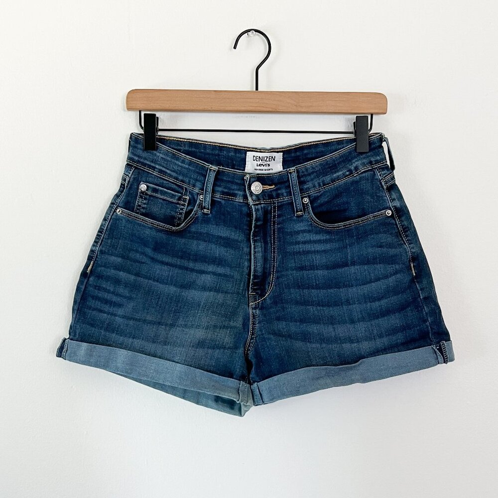 Denizen from Levis Shorts High Rise Denim Dark Wash 8 W29